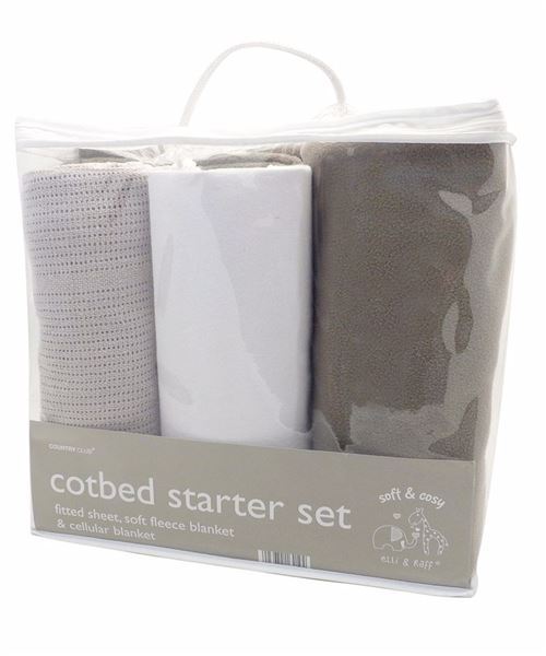 Baby cot bed set (3-piece)