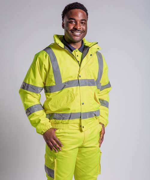 High visibility bomber jacket