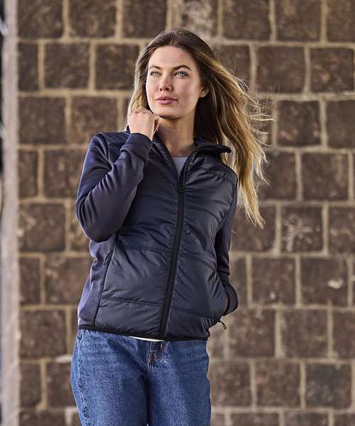 Women’s hybrid-stretch hooded jacket (9113)