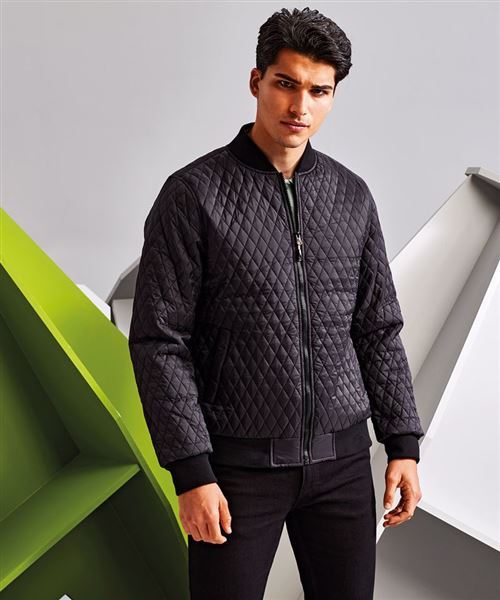 Quilted flight jacket